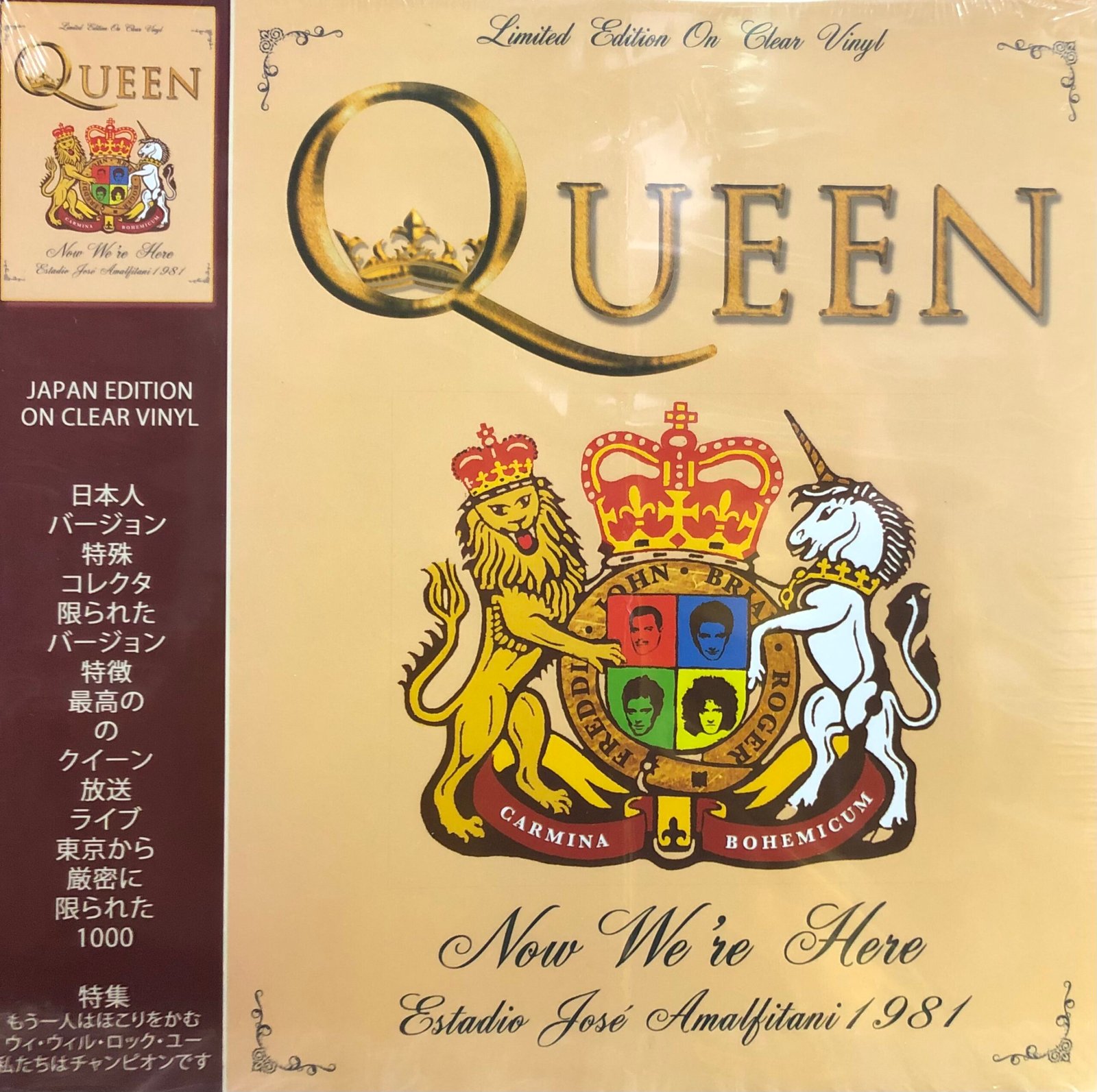 Queen – Now we’re here – Clear vynil Japan