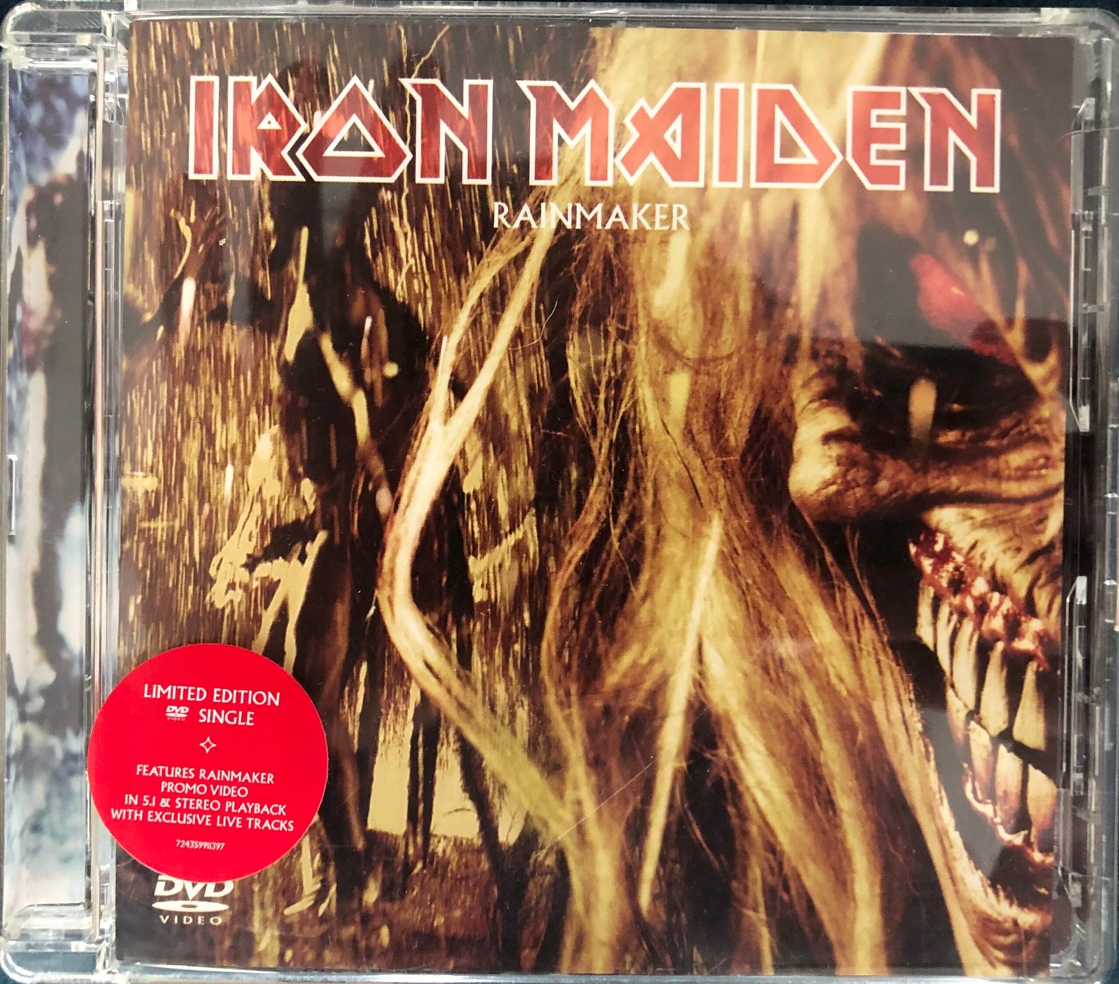 IRON MAIDEN  RAINMAKER   LIMITED EDITION DVD SINGLE